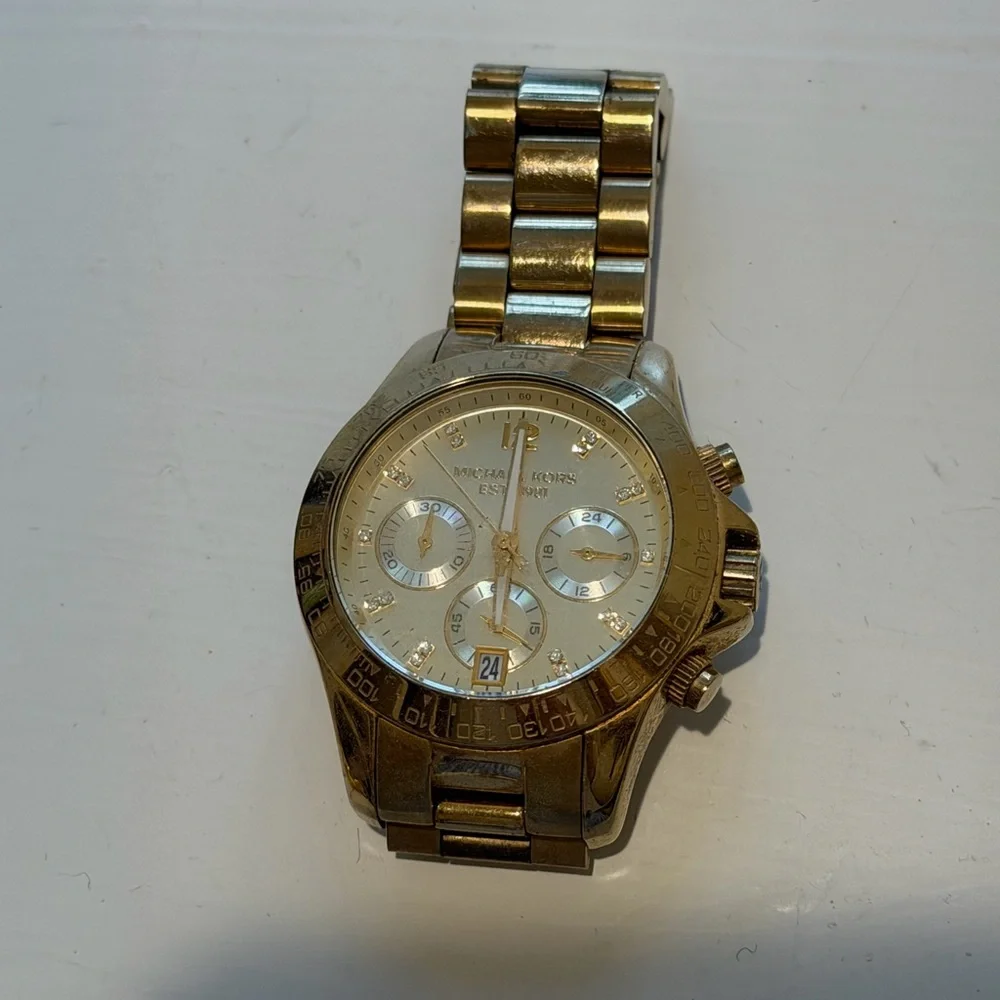 Michael Kors Gold-Tone Chronograph Watch - Picture 1 of 4